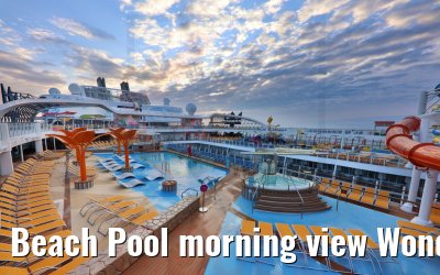 Beach Pool morning view Wonder of the Seas Beach Pool morning view Wonder of the Seas