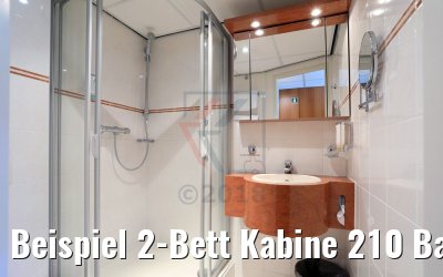 Beispiel 2-Bett Kabine 210 Bad Oberdeck MS Elegant Lady Beispiel 2-Bett Kabine 210 Bad Oberdeck MS Elegant Lady