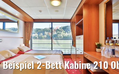 Beispiel 2-Bett Kabine 210 Oberdeck MS Elegant Lady Beispiel 2-Bett Kabine 210 Oberdeck MS Elegant Lady
