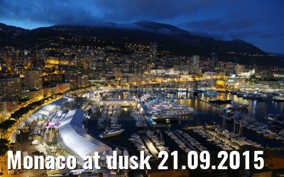 Monaco at dusk 21.09.2015 Monaco at dusk 21.09.2015