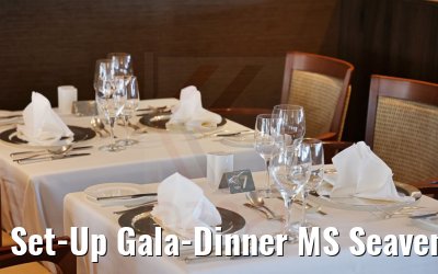 Set-Up Gala-Dinner MS Seaventure 10.08.2021 Set-Up Gala-Dinner MS Seaventure 10.08.2021