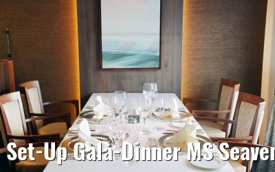 Set-Up Gala-Dinner MS Seaventure 10.08.2021 Set-Up Gala-Dinner MS Seaventure 10.08.2021