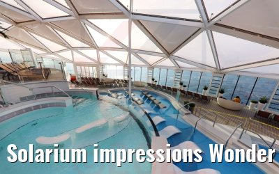 Solarium impressions Wonder of the Seas Solarium impressions Wonder of the Seas