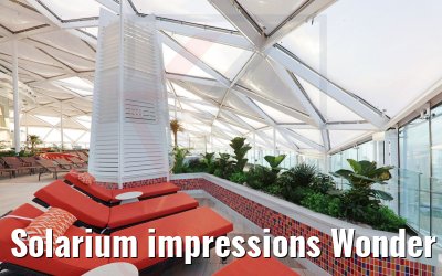 Solarium impressions Wonder of the Seas Solarium impressions Wonder of the Seas