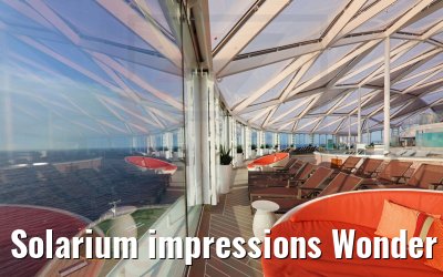 Solarium impressions Wonder of the Seas Solarium impressions Wonder of the Seas