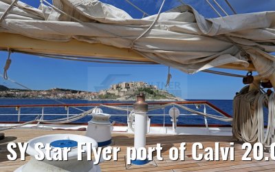 SY Star Flyer port of Calvi 20.09.2015 SY Star Flyer port of Calvi 20.09.2015