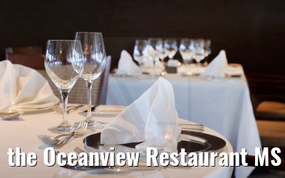the Oceanview Restaurant MS Seaventure gala set-up the Oceanview Restaurant MS Seaventure gala set-up