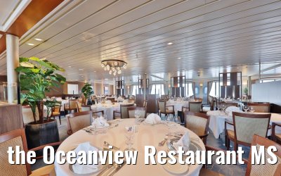 the Oceanview Restaurant MS Seaventure gala set-up the Oceanview Restaurant MS Seaventure gala set-up