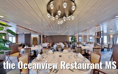 the Oceanview Restaurant MS Seaventure gala set-up the Oceanview Restaurant MS Seaventure gala set-up