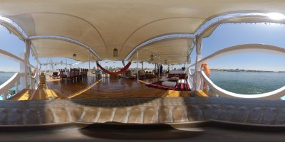 Loungebereich Dahabiya Abundance 360-Grad Panorama