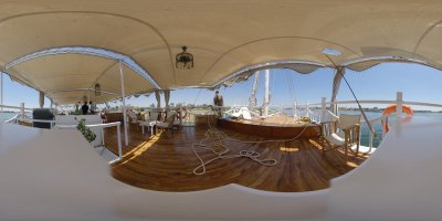 Loungebereich Dahabiya Abundance 360-Grad Panorama