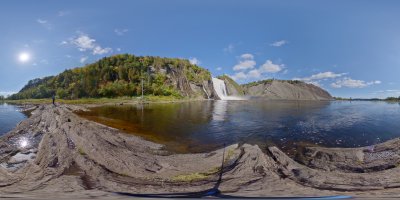 Montmorency Fall Quebec Canada view 30.09.2019