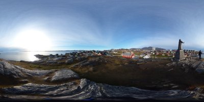 Panoramablick Nuuk Altstadt