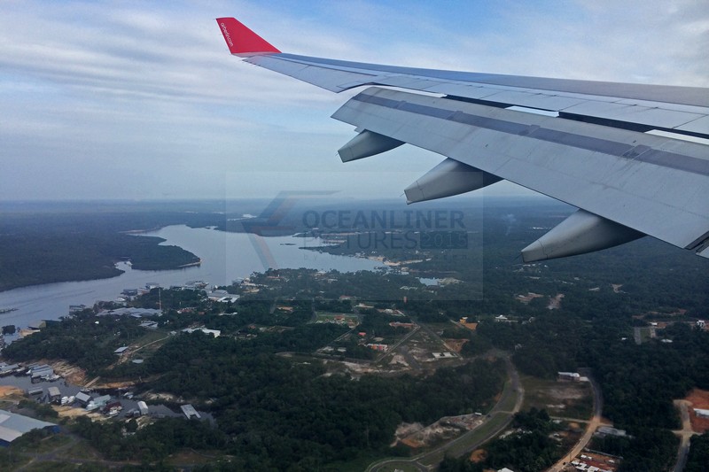 Air Berlin Anflug auf Manaus am 02.01.2015